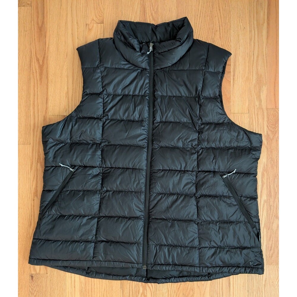 REI Co-op 650 Down Vest Mens 3XL XXXL Black Puffer Quilted Sleeveless Full Zip